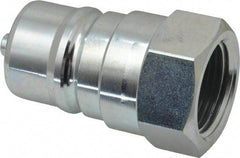 Parker - 1 NPTF Steel Hydraulic Hose Female Pipe Thread Nipple - 4,000 psi - Industrial Tool & Supply