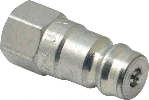 Parker - 1/8 NPTF Steel Hydraulic Hose Female Pipe Thread Nipple - 5,000 psi - Industrial Tool & Supply