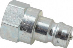 Parker - 1/4 NPTF Steel Hydraulic Hose Female Pipe Thread Nipple - 5,000 psi - Industrial Tool & Supply