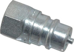 Parker - 1/4 NPTF Steel Hydraulic Hose Female Pipe Thread Nipple - 5,000 psi - Industrial Tool & Supply