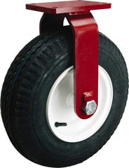 Hamilton - 25" Diam, Rubber Rigid Caster - 3,700 Lb Capacity, Top Plate Mount, 8-1/2" x 8-1/2" Plate, Tapered Roller Bearing - Industrial Tool & Supply