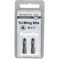 Tri-Wing Insert Bit #5 × 25mm (2 Bit Pack) - Industrial Tool & Supply