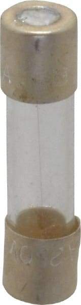 Cooper Bussmann - 250 VAC, 32 VDC, 0.3 Amp, Fast-Acting Miniature Glass Fuse - 20mm OAL, 10 at 125 V kA Rating, 5mm Diam - Industrial Tool & Supply