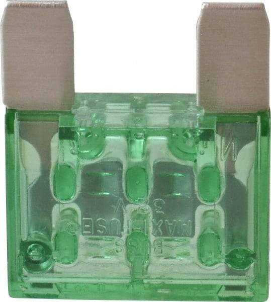 Cooper Bussmann - 30 Amp, 32 VDC, Bussmann MAX-30, Fast Acting Automotive Fuse - 1.35" Long, Green, Littlefuse MAX30, Ferraz Shawmut AF3-30 - Industrial Tool & Supply