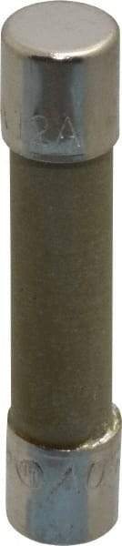 Cooper Bussmann - 250 VAC, 12 Amp, Time Delay Miniature Ceramic Fuse - 1-1/4" OAL, 1/4" Diam - Industrial Tool & Supply