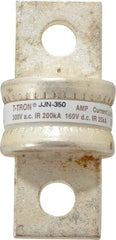 Cooper Bussmann - 160 VDC, 300 VAC, 350 Amp, Fast-Acting General Purpose Fuse - Bolt-on Mount, 2-3/4" OAL, 20 at DC, 200 at AC (RMS) kA Rating, 1" Diam - Industrial Tool & Supply