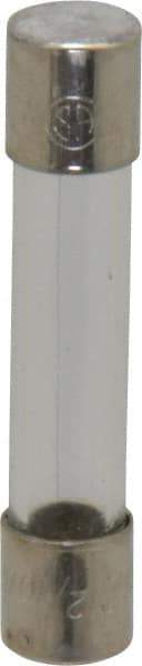 Cooper Bussmann - 250 VAC, 32 VDC, 0.2 Amp, Fast-Acting Miniature Glass Fuse - 1-1/4" OAL, 10 at 125 V kA Rating, 1/4" Diam - Industrial Tool & Supply