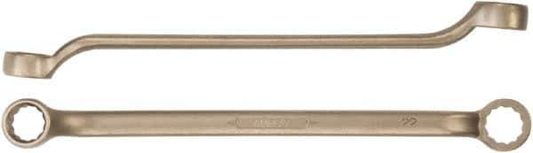 Ampco - 1-1/16" x 1-1/8" 12 Point Offset Box Wrench - Double End, 15-1/8" OAL, Aluminum Bronze - Industrial Tool & Supply