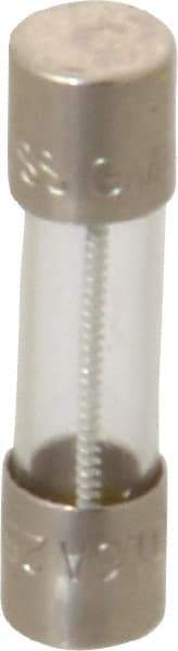 Cooper Bussmann - 250 VAC, 32 VDC, 1.6 Amp, Time Delay Miniature Glass Fuse - 20mm OAL, 10 at 125 V kA Rating, 5mm Diam - Industrial Tool & Supply