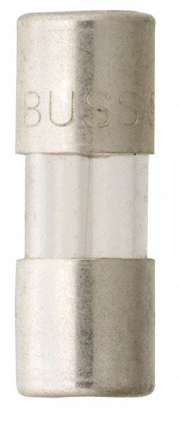 Cooper Bussmann - 250 VAC, 32 VDC, 5 Amp, Fast-Acting Miniature Glass Fuse - 15mm OAL, 10 at 125 V kA Rating, 5mm Diam - Industrial Tool & Supply