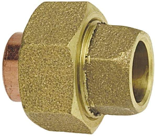 NIBCO - 5/8" Cast Copper Pipe Union - C x C, Pressure Fitting - Industrial Tool & Supply