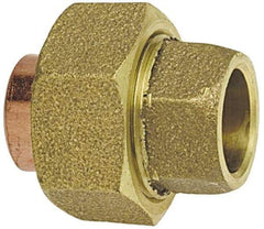 NIBCO - 5/8" Cast Copper Pipe Union - C x C, Pressure Fitting - Industrial Tool & Supply