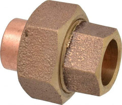 NIBCO - 1/2" Cast Copper Pipe Union - C x C, Pressure Fitting - Industrial Tool & Supply