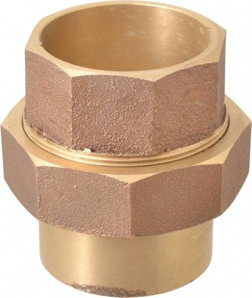 NIBCO - 2-1/2" Cast Copper Pipe Union - C x C, Pressure Fitting - Industrial Tool & Supply