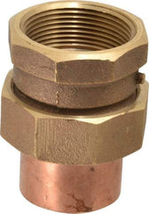 NIBCO - 1-1/2" Cast Copper Pipe Union - C x F, Pressure Fitting - Industrial Tool & Supply