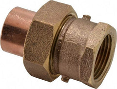 NIBCO - 3/4" Cast Copper Pipe Union - C x F, Pressure Fitting - Industrial Tool & Supply