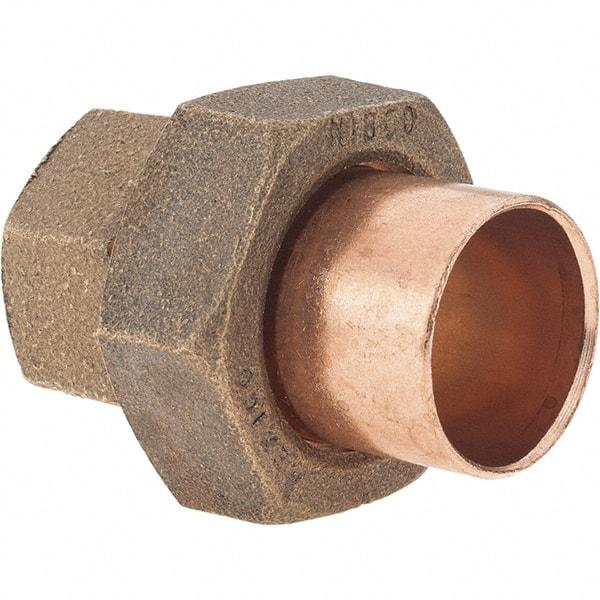 NIBCO - 3/4" Cast Copper Pipe Union - C x C, Pressure Fitting - Industrial Tool & Supply