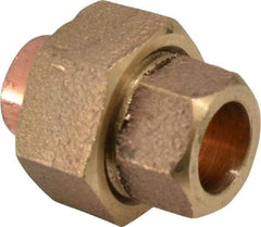 NIBCO - 3/8" Cast Copper Pipe Union - C x C, Pressure Fitting - Industrial Tool & Supply