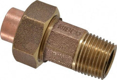NIBCO - 1/2" Cast Copper Pipe Union - C X M, Pressure Fitting - Industrial Tool & Supply