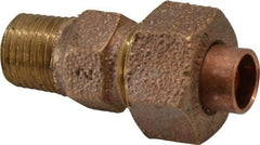 NIBCO - 1/4" Cast Copper Pipe Union - C X M, Pressure Fitting - Industrial Tool & Supply
