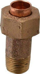 NIBCO - 3/8" Cast Copper Pipe Union - C X M, Pressure Fitting - Industrial Tool & Supply