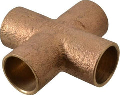 NIBCO - 1/2" Cast Copper Pipe Cross - C x C x C x C, Pressure Fitting - Industrial Tool & Supply