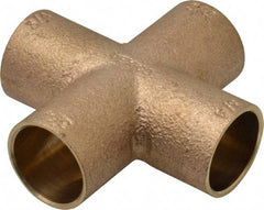 NIBCO - 3/4" Cast Copper Pipe Cross - C x C x C x C, Pressure Fitting - Industrial Tool & Supply