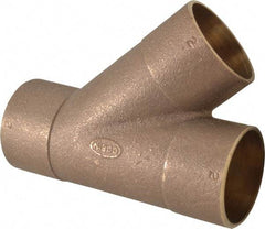 NIBCO - 2" Cast Copper Pipe 45° Wye - C x C x C, Pressure Fitting - Industrial Tool & Supply