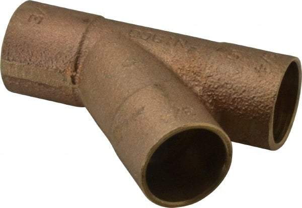 NIBCO - 3/4" Cast Copper Pipe 45° Wye - C x C x C, Pressure Fitting - Industrial Tool & Supply