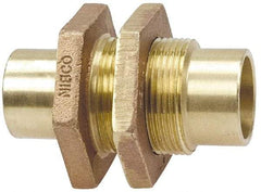 NIBCO - 3/4" Cast Copper Pipe Bulkhead - C x C, Pressure Fitting - Industrial Tool & Supply