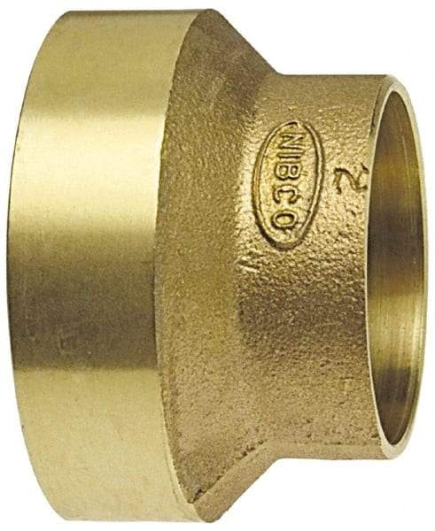 NIBCO - 1-1/4 x 1-1/4", Cast Copper Drain, Waste & Vent Pipe Trap Adapter - Ftg x SJ - Industrial Tool & Supply