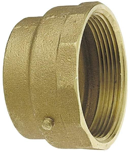 NIBCO - 4", Cast Copper Drain, Waste & Vent Pipe Adapter - C x F - Industrial Tool & Supply