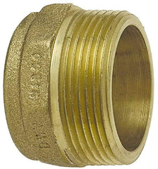 NIBCO - 4", Cast Copper Drain, Waste & Vent Pipe Adapter - C x M - Industrial Tool & Supply