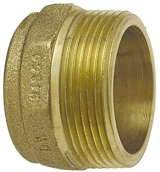 NIBCO - 1-1/2", Cast Copper Drain, Waste & Vent Pipe Hex Adapter - C x M - Industrial Tool & Supply