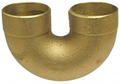 NIBCO - 1-1/4", Cast Copper Drain, Waste & Vent Pipe Return Bend - C x C - Industrial Tool & Supply