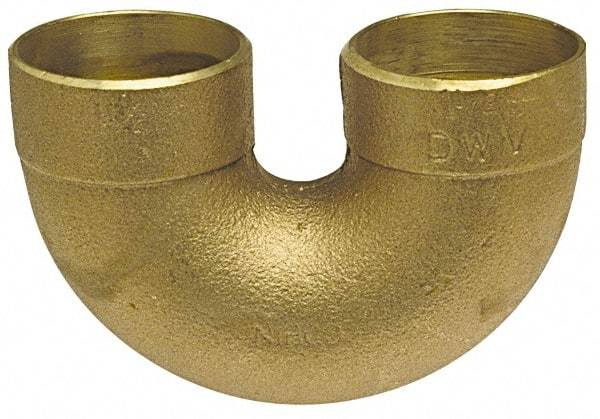 NIBCO - 2", Cast Copper Drain, Waste & Vent Pipe Return Bend - C x C - Industrial Tool & Supply