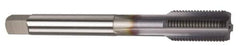 OSG - 7/16-14 UNC 4 Flute TiCN Finish Powdered Metal Straight Flute Machine Tap - Bottoming, Right Hand Thread, 3-5/32" OAL, 1-7/16" Thread Length, H5 Limit, Oversize - Exact Industrial Supply