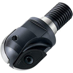 Walter - 1-1/4" Cut Diam, 0.98" Max Depth of Cut, 1.102" Shank Diam, Indexable Ball Nose End Mill - 1.58" Head Length, Modular Connection, F2339 Toolholder, XDMT 2506159 R Insert - Industrial Tool & Supply