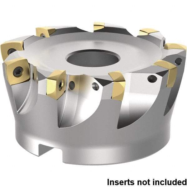 Kennametal - 5 Inserts, 12" Cutter Diam, Indexable High-Feed Face Mill - 3" High - Industrial Tool & Supply