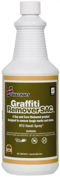 Ability One - Adhesive, Graffiti & Rust Removers; Type: Graffiti Remover ; Removes/Dissolves: Graffiti/Vandal Mark Remover ; Container Size: 32 oz. ; Container Type: Spray - Exact Industrial Supply