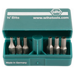Security Hex Bit PokitPak Inch Set Includes: 3/32, 7/64, 1/8, 9/64, 5/32, 3/16 - Industrial Tool & Supply