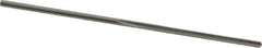 Made in USA - 0.0385" High Speed Steel 3 Flute Chucking Reamer - Straight Flute, 0.038" Straight Shank, 1/2" Flute Length, 1-1/2" OAL - Industrial Tool & Supply