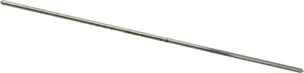Made in USA - 0.0395" High Speed Steel 4 Flute Chucking Reamer - Straight Flute, 0.0394" Straight Shank, 1/2" Flute Length, 2-1/2" OAL - Industrial Tool & Supply