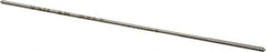 Made in USA - 0.0415" High Speed Steel 4 Flute Chucking Reamer - Straight Flute, 0.039" Straight Shank, 1/2" Flute Length, 2-1/2" OAL - Industrial Tool & Supply