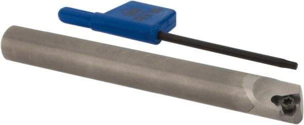 Iscar - MGSI, Left Hand Cut, 8mm Shank Width, Neutral Rake Indexable Turning Toolholder - 72mm OAL, IR; WB.T 52.. Insert Compatibility, Series Isoturn - Industrial Tool & Supply