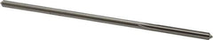Made in USA - 0.1605" High Speed Steel 6 Flute Chucking Reamer - Straight Flute, 0.153" Straight Shank, 1-1/8" Flute Length, 4-1/2" OAL - Industrial Tool & Supply