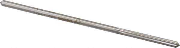 Made in USA - 0.1615" High Speed Steel 6 Flute Chucking Reamer - Straight Flute, 0.153" Straight Shank, 1-1/8" Flute Length, 4-1/2" OAL - Industrial Tool & Supply