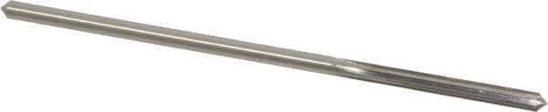 Made in USA - 0.1625" High Speed Steel 6 Flute Chucking Reamer - Straight Flute, 0.153" Straight Shank, 1-1/8" Flute Length, 4-1/2" OAL - Industrial Tool & Supply
