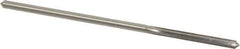 Made in USA - 0.1625" High Speed Steel 6 Flute Chucking Reamer - Straight Flute, 0.153" Straight Shank, 1-1/8" Flute Length, 4-1/2" OAL - Industrial Tool & Supply