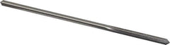 Made in USA - 0.165" High Speed Steel 6 Flute Chucking Reamer - Straight Flute, 0.153" Straight Shank, 1-1/8" Flute Length, 4-1/2" OAL - Industrial Tool & Supply